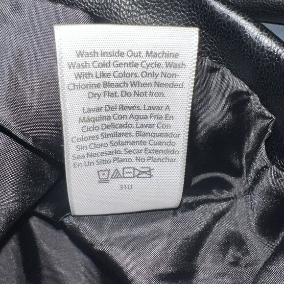 Unbranded Women’s Biker Faux Leather Jacket with Zippers - Picture 6 of 7